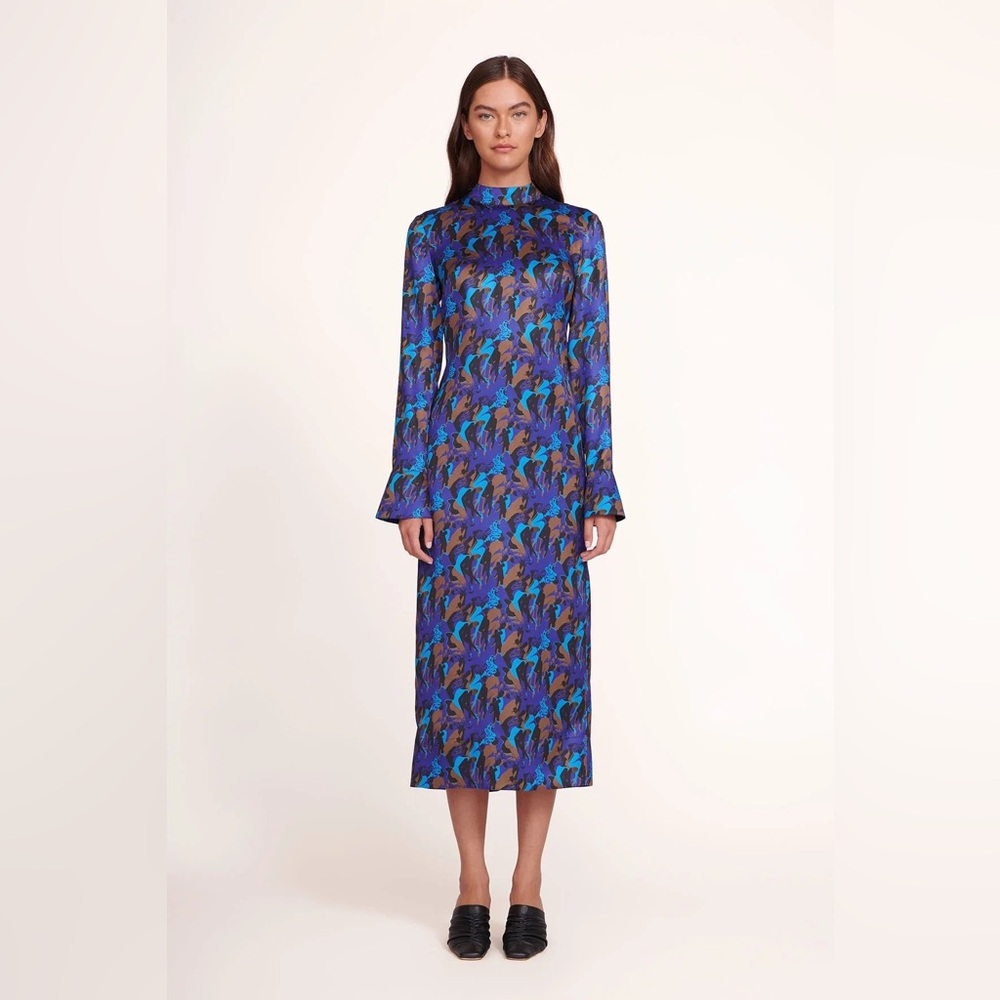 Staud thicket dress in sapphire sirens sz 2